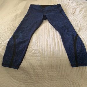 Lululemon blue/black speckle leggings